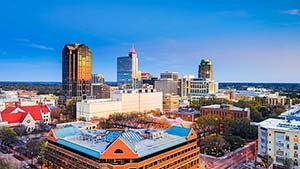 Popular destinations from New York to United States (RDU)