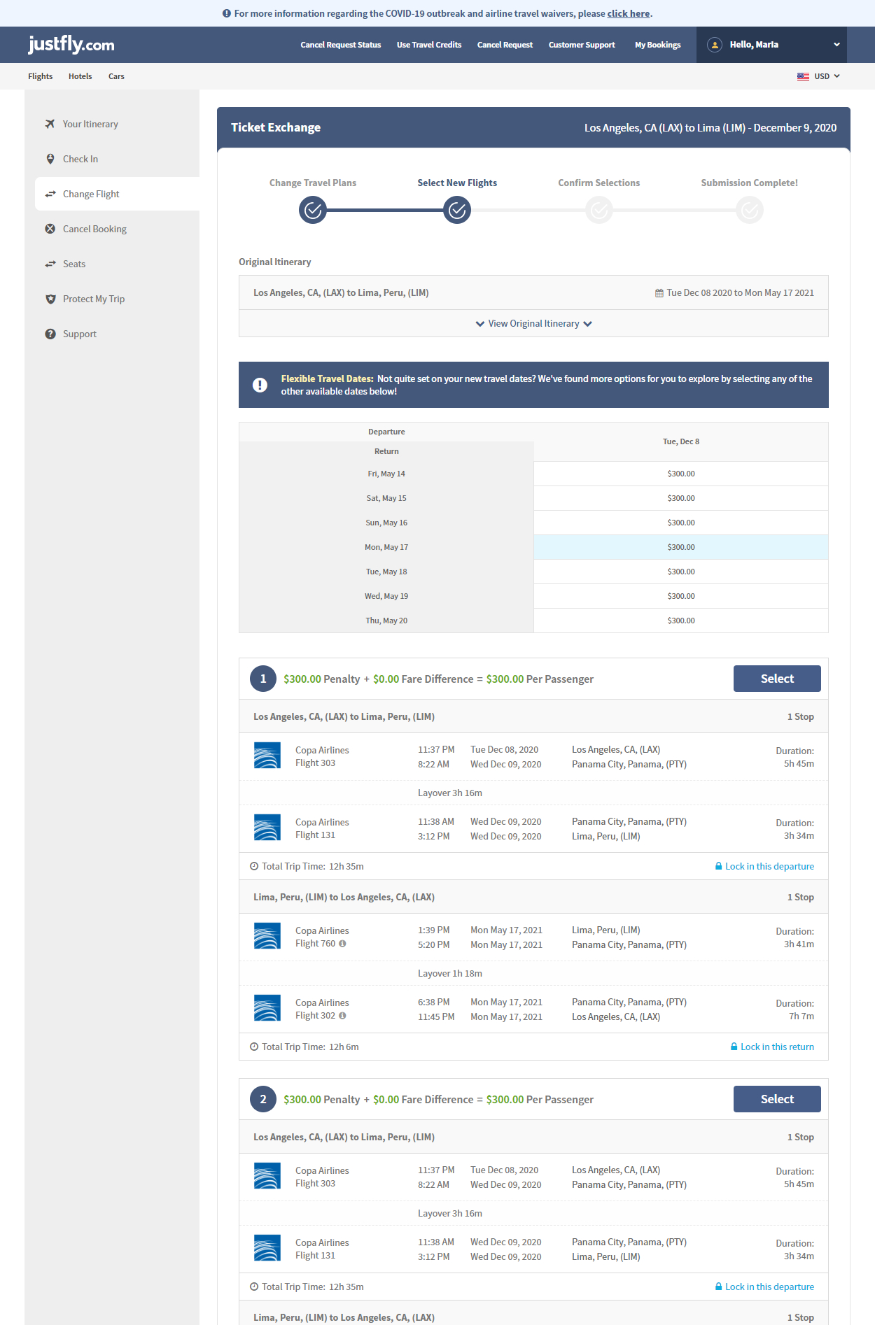 8. Please review your selection and confirm your payment method. Select